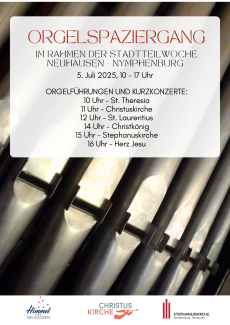 Plakat Orgelspaziergang