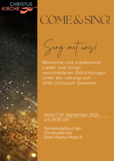Come&Sing-Plakat