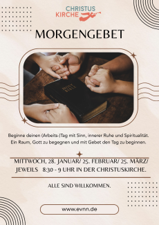 Plakat Morgengebet