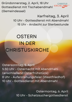 Gottesdienste an Ostern