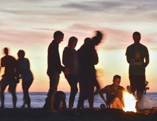 Menschen am Strand