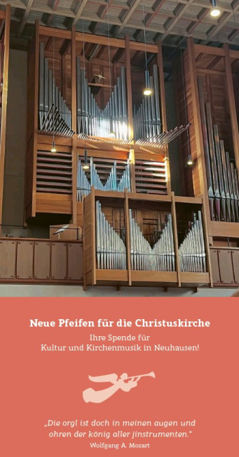 Neue Pfeifen für die Christuskiche